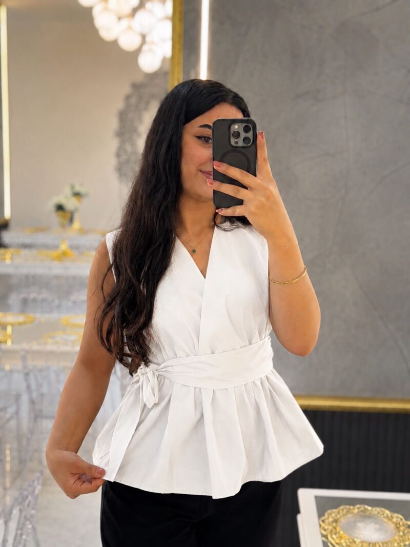 Poplin Beyaz Bluz