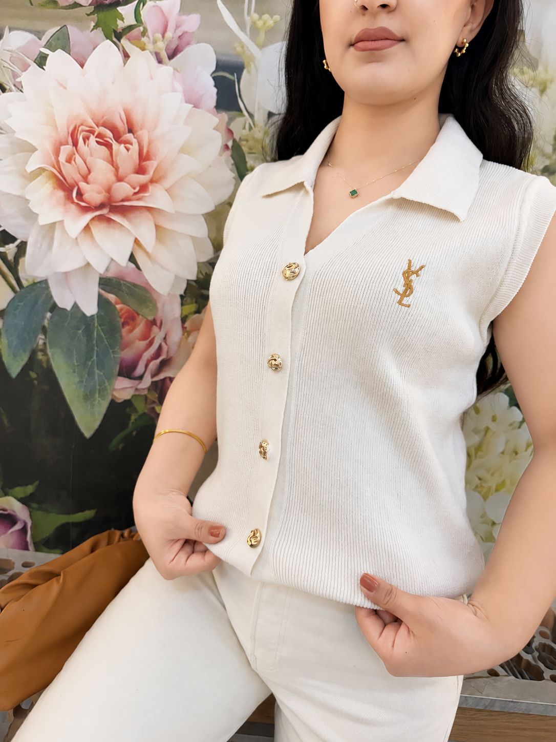 YSL Krem Yelek - Görsel 2